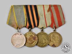 Russia, Soviet Union. A Period Mounted Defence Of Stalingrad Medal Group