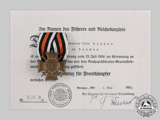 germany,_third_reich._an_honour_cross_of_the_world_war1914/1918,_with_award_document_to_otto_sinner,_c.1935_087_m21_emd3125_1