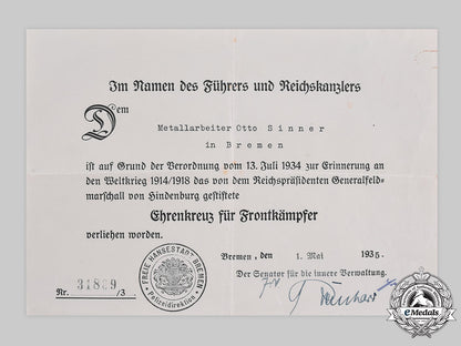 germany,_third_reich._an_honour_cross_of_the_world_war1914/1918,_with_award_document_to_otto_sinner,_c.1935_091_m21_emd3126_1