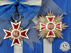 Romania, Kingdom. An Order Of The Crown, I Class Grand Cross, Civil Division, C.1940