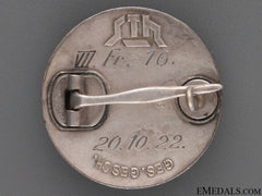 Stahlhelm Membership Badge 1922 - Silver