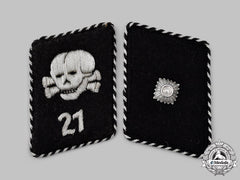 Germany, Ss. A Set Of Ss-Totenkopfverbände 23Rd Sturm Collar Tabs