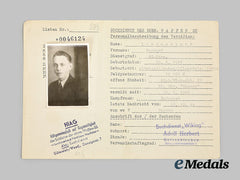 Germany, Ss. A Hiag Tracing Service File For Ss-Sturmmann Gerhard Lindenblatt