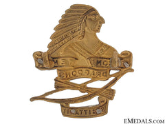 Wwii Second Tenth Draggons Officer Cap Badge