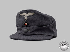 Germany, Luftwaffe. An Em/Nco’s Single-Button M43 Field Cap