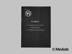 Germany, Ss. An Allgemeine Ss Internal Regulations Booklet