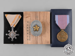 Japan, Imperial. A Lot Of Three Japanese Medals