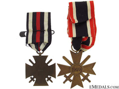 Hindenburg Cross & War Merit Cross With Swords