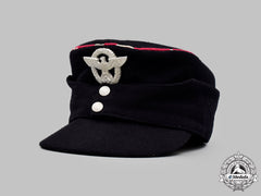 Germany, Feuerschutzpolizei. An Em/Nco’s M43-Style Service Cap