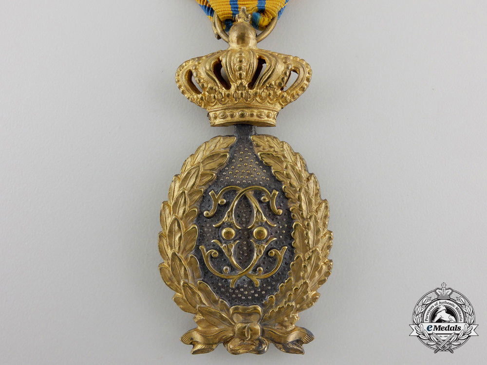 a_romanian_officer's_badge_of_honour_for_twenty-_five_years'_military_service_134a