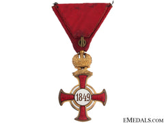 Golden Cross Of Merit With Crown