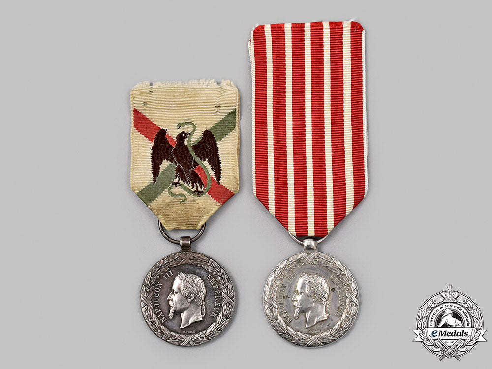 france,_ii_republic._an_italian_campaign&_mexican_expedition_medals_with_documents,51_st_infantry_of_the_line_regiment_156_m21_mnc0227_1