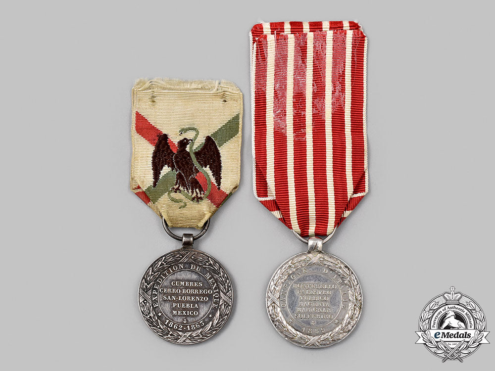 france,_ii_republic._an_italian_campaign&_mexican_expedition_medals_with_documents,51_st_infantry_of_the_line_regiment_157_m21_mnc0228_1