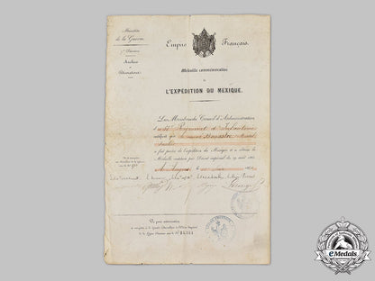france,_ii_republic._an_italian_campaign&_mexican_expedition_medals_with_documents,51_st_infantry_of_the_line_regiment_163_m21_mnc0221_1