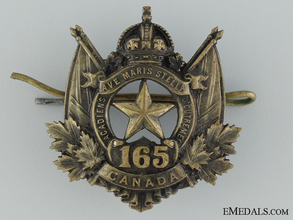 165_th_battalion(_moncton_n.b.,_acadians)_cap_badge_cef_165th_battalion__537123586f9a1