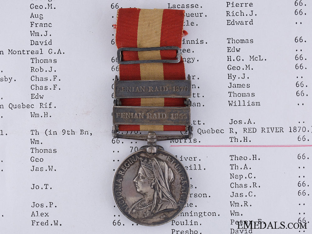 a_canada_general_service_medal_to_bugler_norris;8_th_battalion_1866_70_canada_g_5417390b0bb64