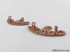 Wwi 2Nd Infantry Battalion Shoulder Title Pair Cef
