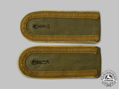 Germany, Heer. A Set Of Tropical Signals Unteroffizier Shoulder Straps
