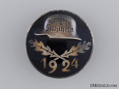 A Solid Silver 1924 Stahlhelm Membership Badge