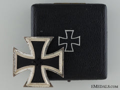 1939 First Class Iron Cross; Marked 100; Cased