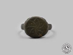 International. A 12th-14th Century Bronze Ring