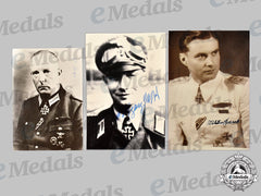 Germany, Heer. A Lot Of Postwar Signed Knight’s Cross Recipient Photos