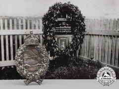 A Finely Engraved First War Prussian Pilot's Badge To Erich Richten Who Was Downed In June 1917