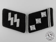 A Mint Set Of Waffen-Ss Obersturmführer’s Collar Tabs