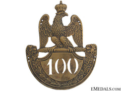1St Empire 1812 Model 100Th Regiment Helmet Plate