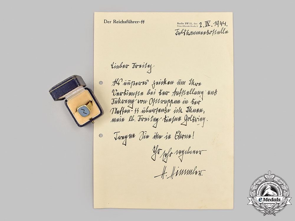 germany,_ss._a_gold_presentation_ring_to_ss-_brigadeführer_fritz_freitag,_with_letter,_from_reichsführer-_ss_heinrich_himmler_21_m21_mnc6399