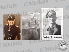Germany, Wehrmacht. A Mixed Lot Of Postwar Signed Knight’s Cross Recipient Photos