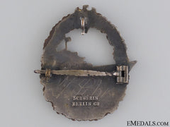 An Early War Destroyer War Badge By Schwerin, Berlin