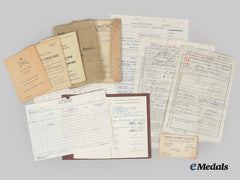 Canada. A Lot Of Pre-First War & Post Second War Documents To Father & Son Alfred And Hector Williams Hadland