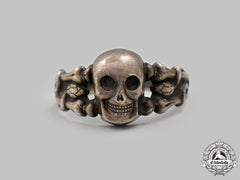 Germany, Weimar Republic. A Silver Totenkopf Ring
