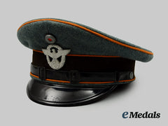 Germany, Ordnungspolizei. A Gendarmerie Em/Nco’s Visor Cap, By Robert Lubstein