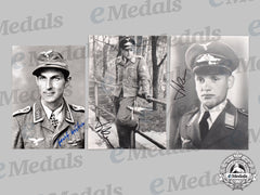 Germany, Luftwaffe. A Lot Of Postwar Signed Knight’s Cross Recipient Photos