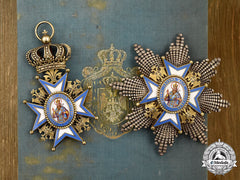 Serbia, Kingdom. An Order Of Saint Sava, I Class Grand Cross Set Belonging To Queen Mother Natalie Of Serbia, 1899