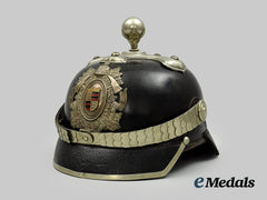 Germany, Weimar Republic. A Württemberg Fire Brigade Officer’s Pickelhaube