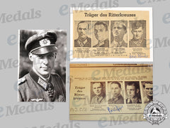 Germany, Heer. A Lot Of Postwar Knight’s Cross Recipient Signatures