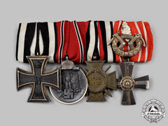 Germany, Wehrmacht. A Medal Bar For First And Second World War Service
