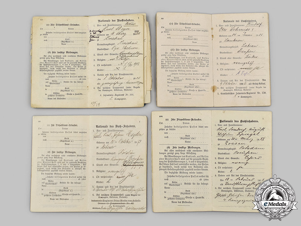 germany,_imperial._a_mixed_lot_of_first_world_war_militärpaße_29_m21_mnc7438_1