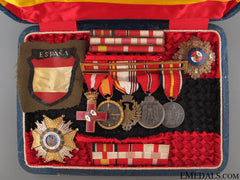A Fine Spanish Blue Division Set Of Awards