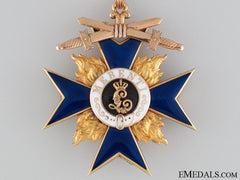 An Exquisite Bavarian Military Merit Cross In Gold; 2Nd Class