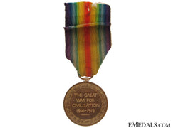 Wwi Victory Medal - Yorkshire Regiment