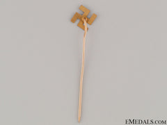 Gold Swastika Pin