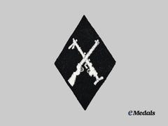 Germany, SS. A Mint Armourer NCO Sleeve Diamond, Post-1937 Issue