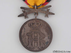 Reuss Merit Medal With Swords - Silver Grade