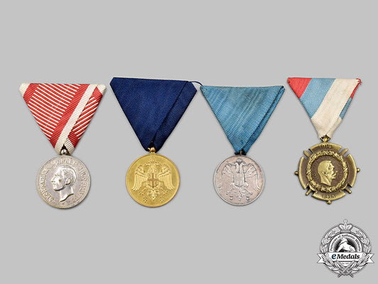 yugoslavia,_kingdom;_serbia,_kingdom._a_lot_of_four_medals_30_m21_mnc4824