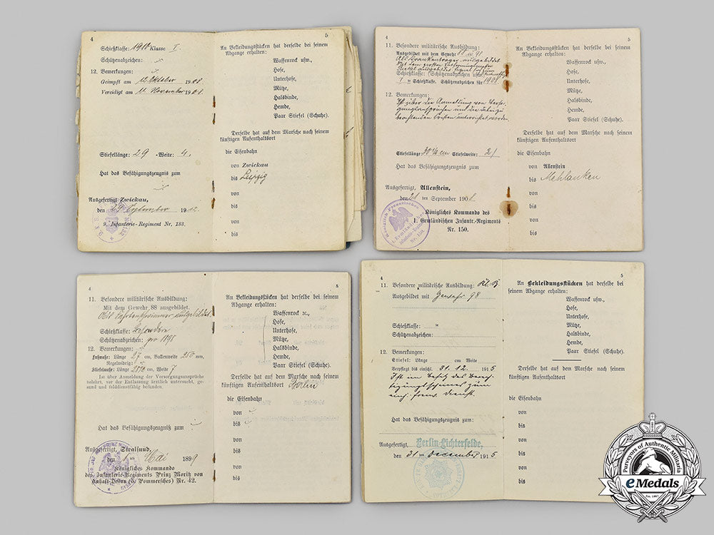germany,_imperial._a_mixed_lot_of_first_world_war_militärpaße_31_m21_mnc7442_1