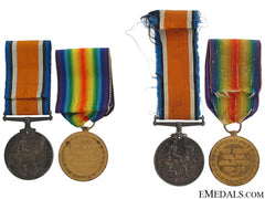 First War Medals Of Charles & William Knight